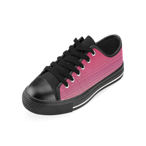 BOOTS ETHNIC LINES PINK Men's Classic Canvas Shoes (Model 018)