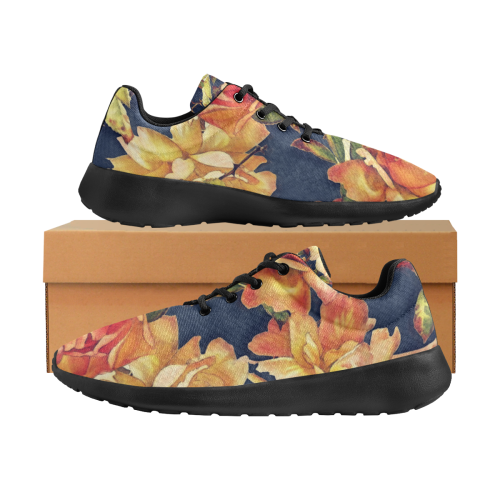 flowers #flowers #pattern #flora Men's Athletic Shoes (Model 0200)