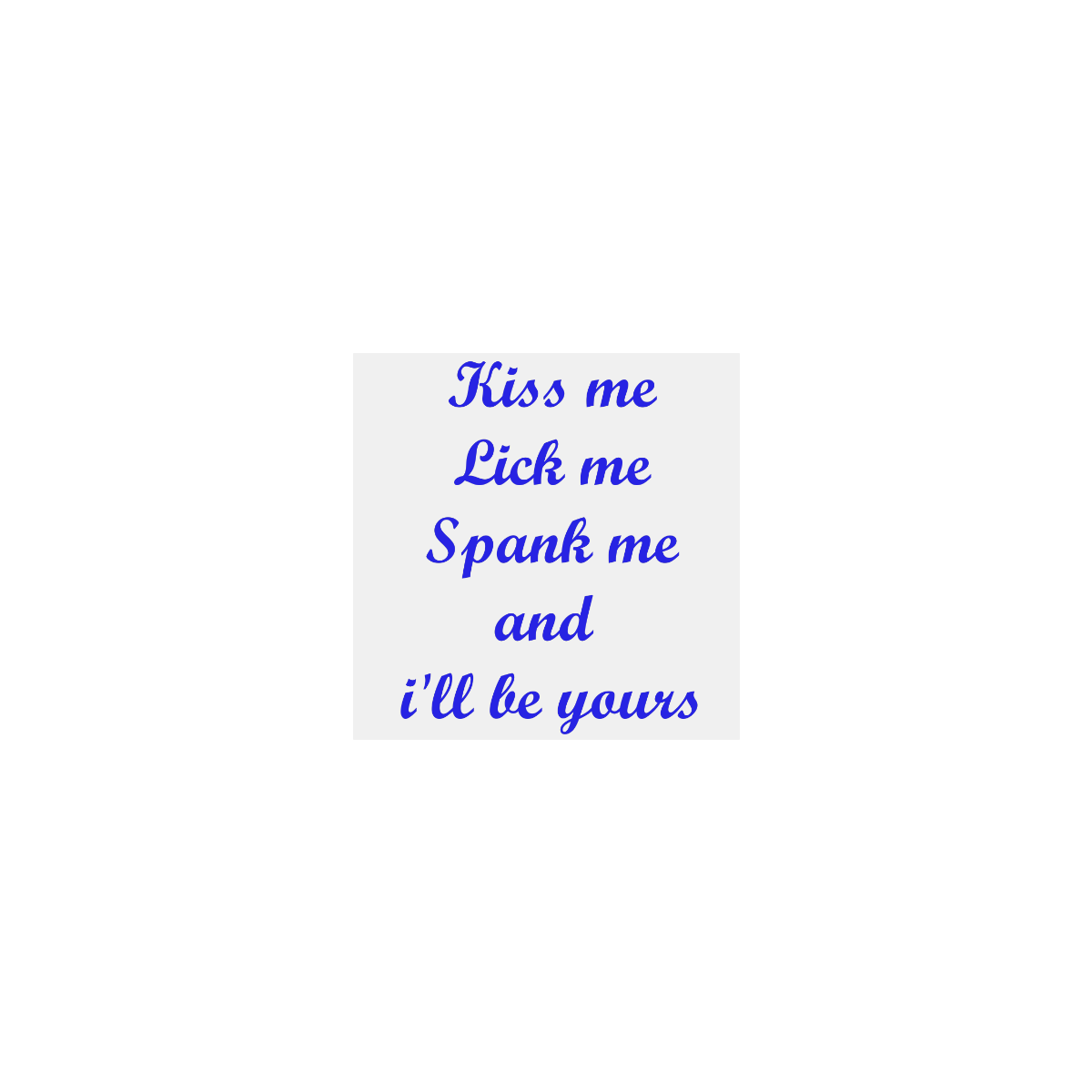 Kiss me Personalized Temporary Tattoo (15 Pieces)