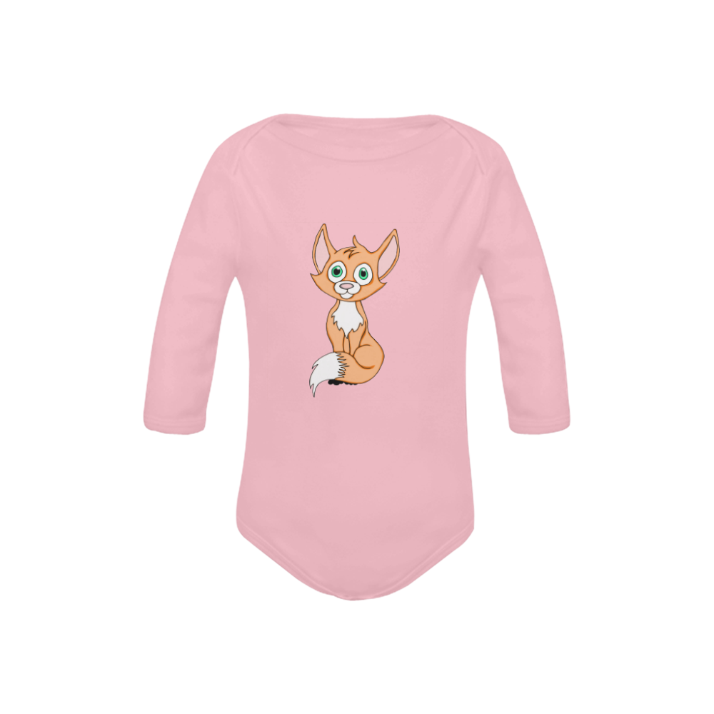 Foxy Roxy Pink Baby Powder Organic Long Sleeve One Piece (Model T27)
