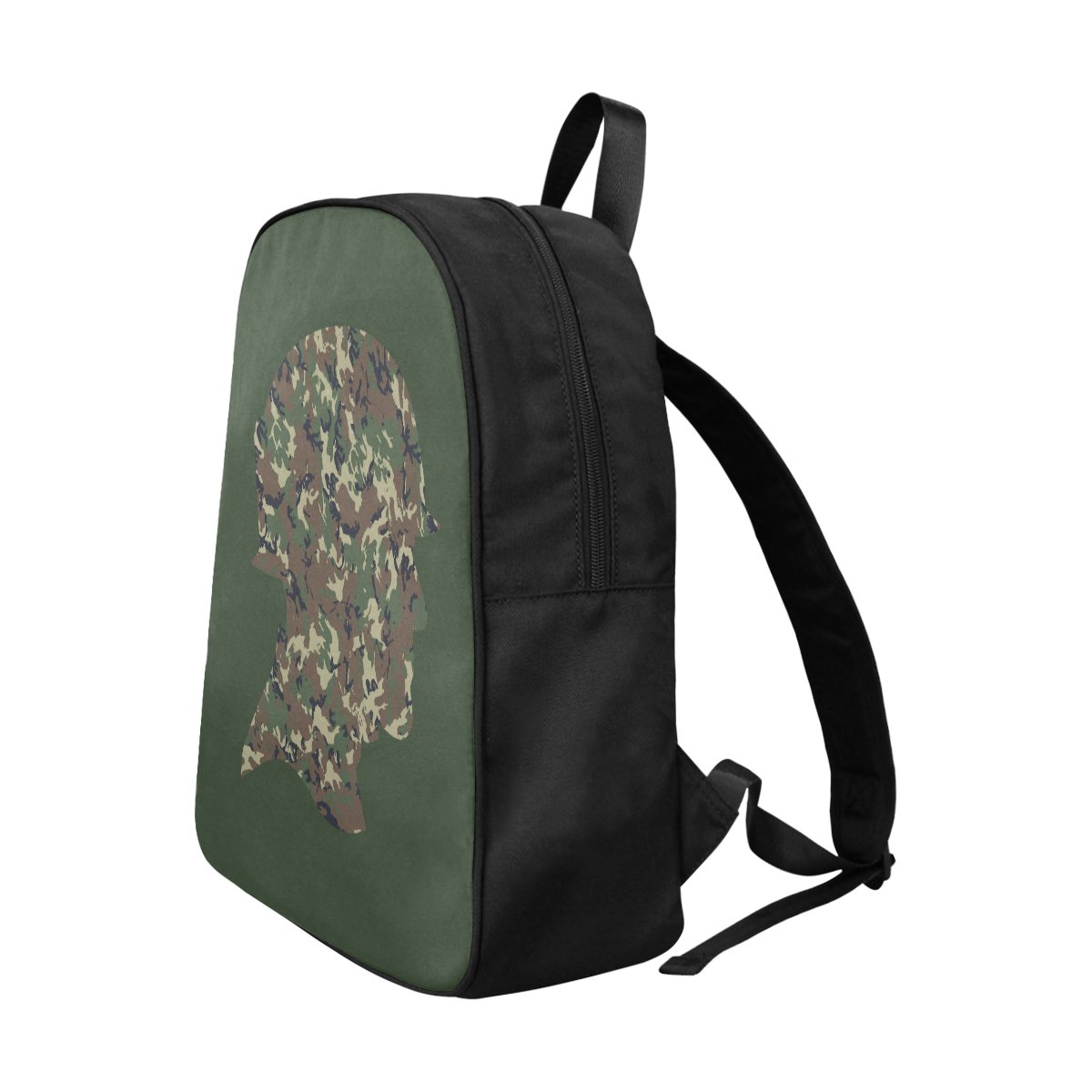 Forest Camouflage Soldier Fabric School Backpack (Model 1682) (Large)