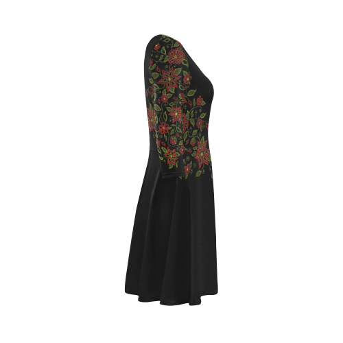 Metis Dress Native Beading Art Dresses 3/4 Sleeve Sundress (D23)