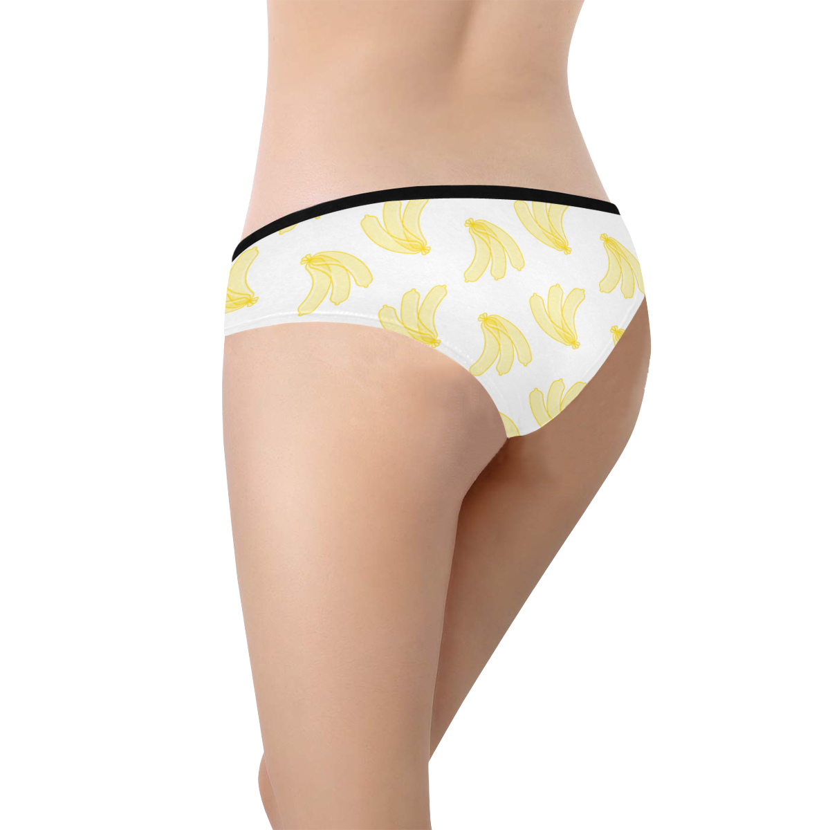 Banana Condom Bikini Briefs Women's Hipster Panties (Model L33)