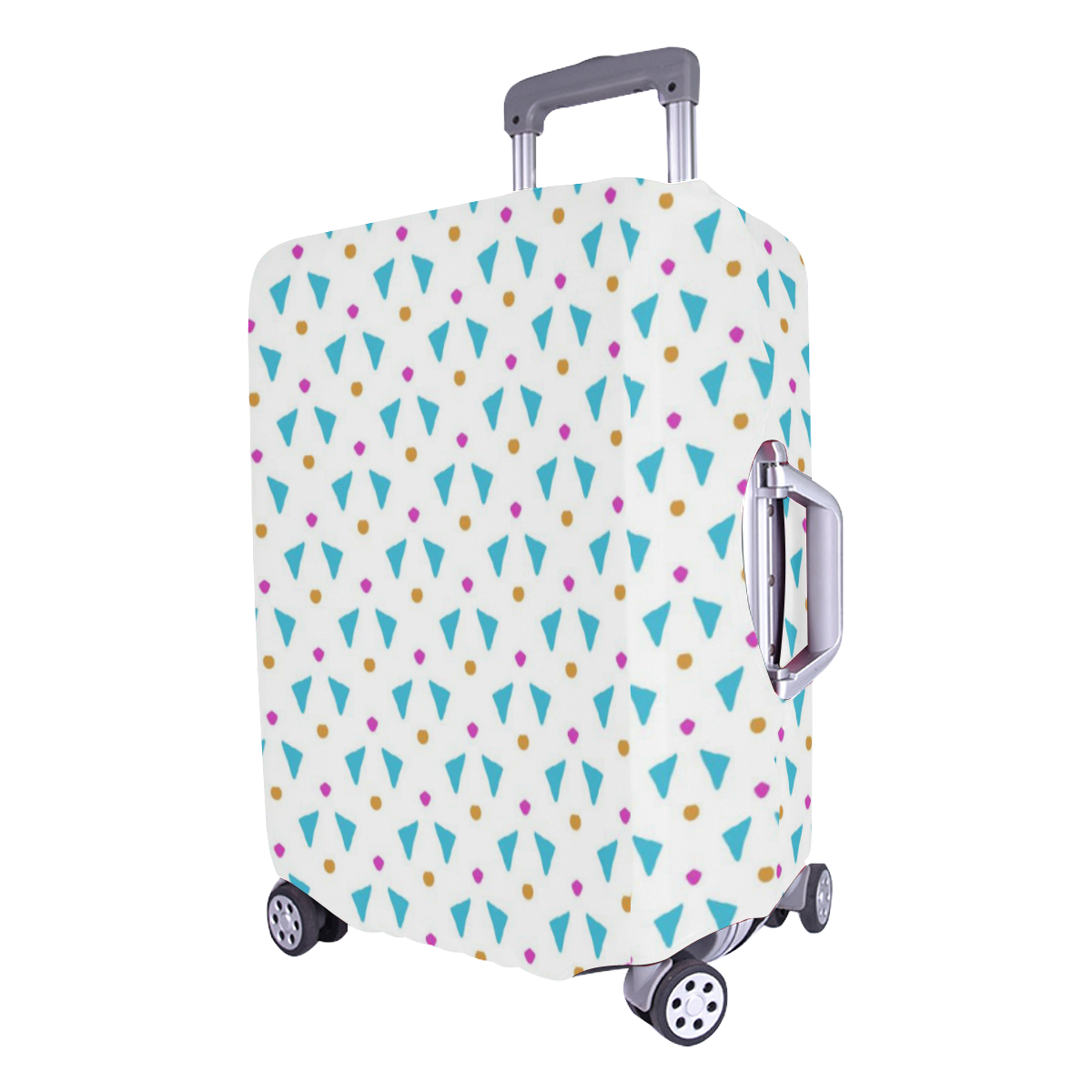 Funny Doodle Pattern 2C by JamColors Luggage Cover/Large 26"-28"