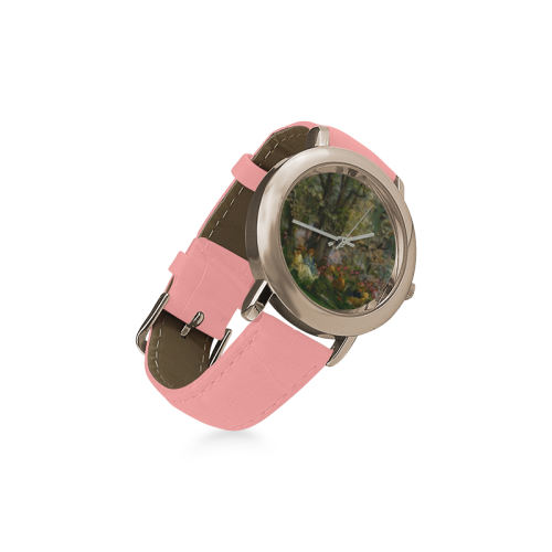 SPRING Women's Rose Gold Leather Strap Watch(Model 201)
