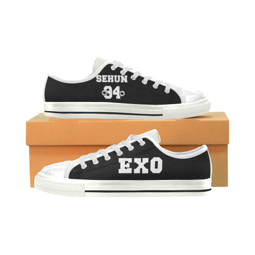 SEHUN-EXO Women's Classic Canvas Shoes (Model 018)