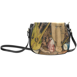 Hieronymus Bosch-The Garden of Earthly Delights (m Classic Saddle Bag/Large (Model 1648)