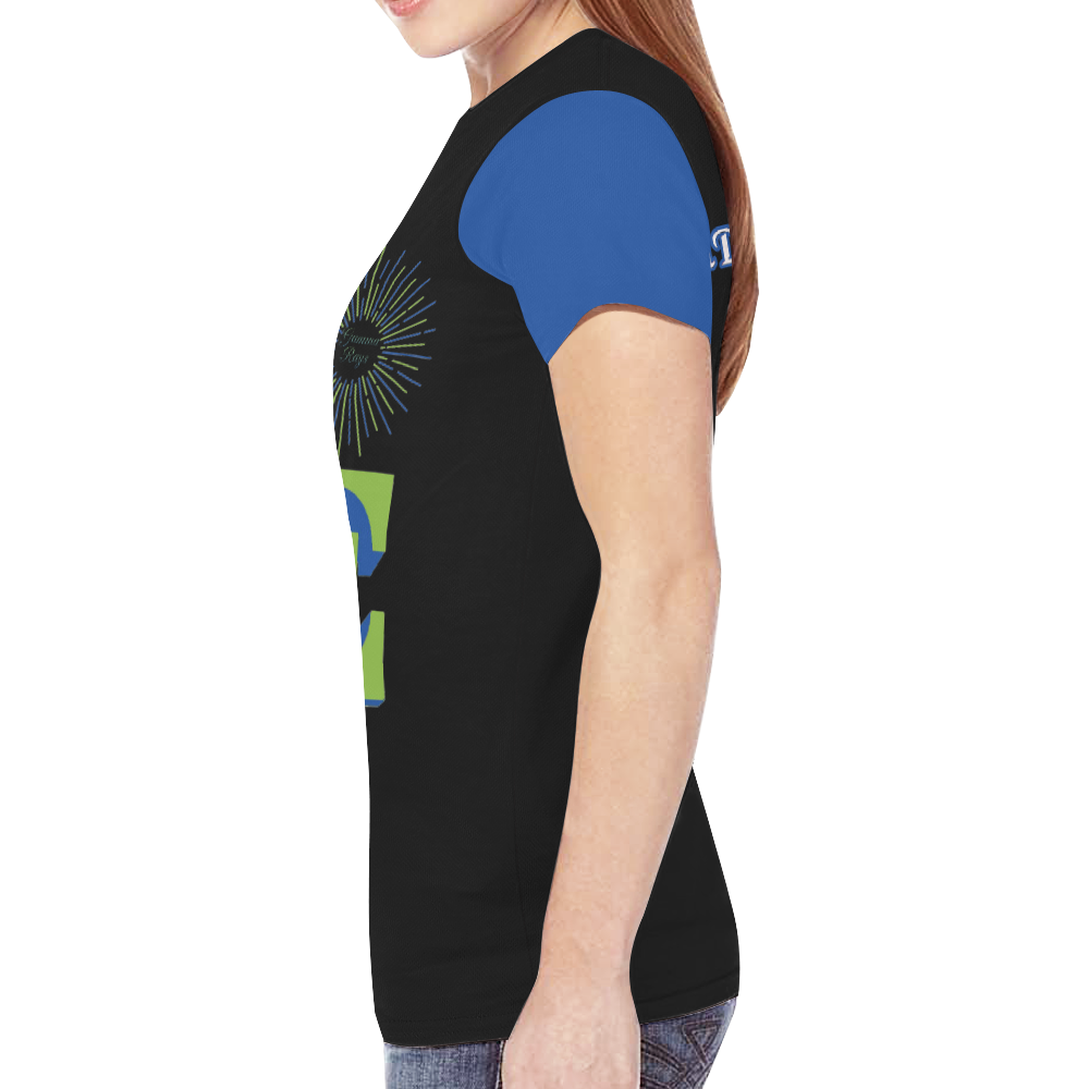 lady kronos New All Over Print T-shirt for Women (Model T45)