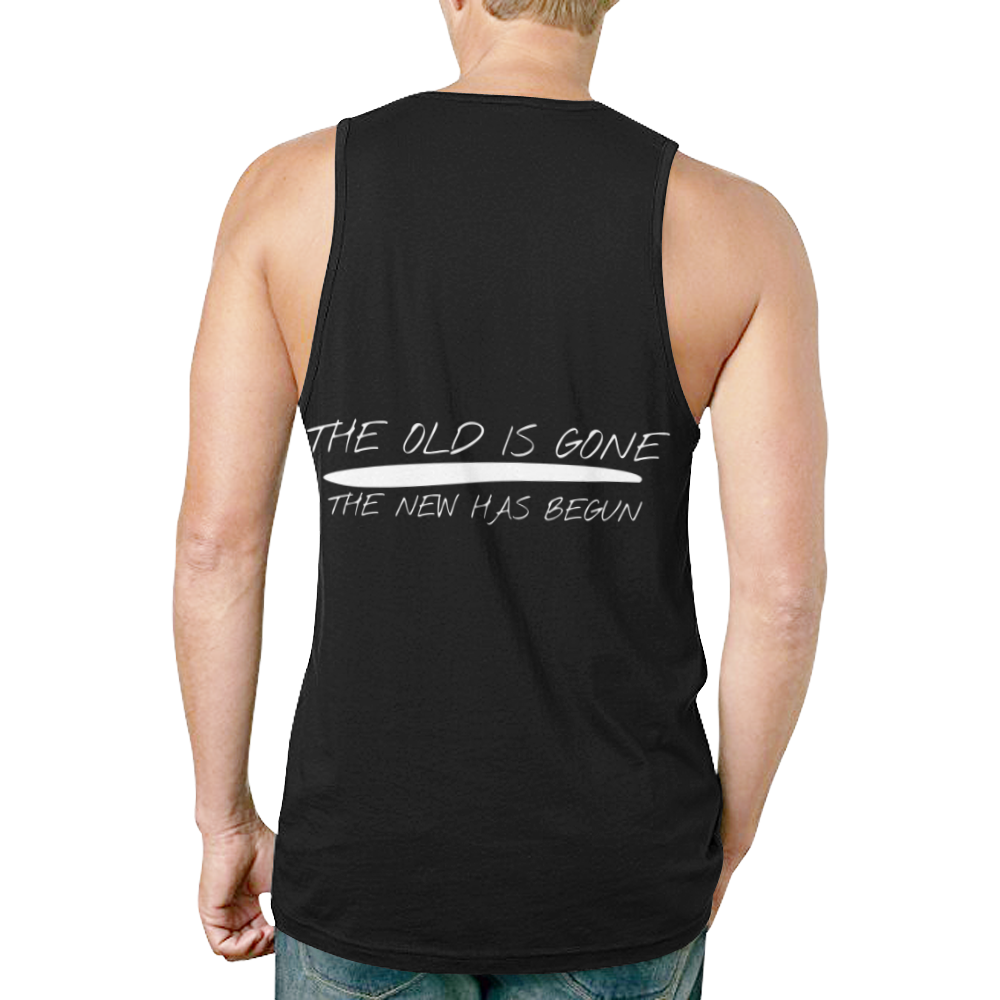 YahBoy Inc Black New All Over Print Tank Top for Men (Model T46)