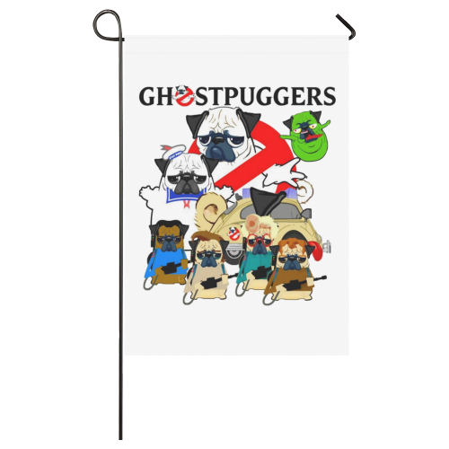 Ghost Puggers Garden Flag 28''x40'' （Without Flagpole）
