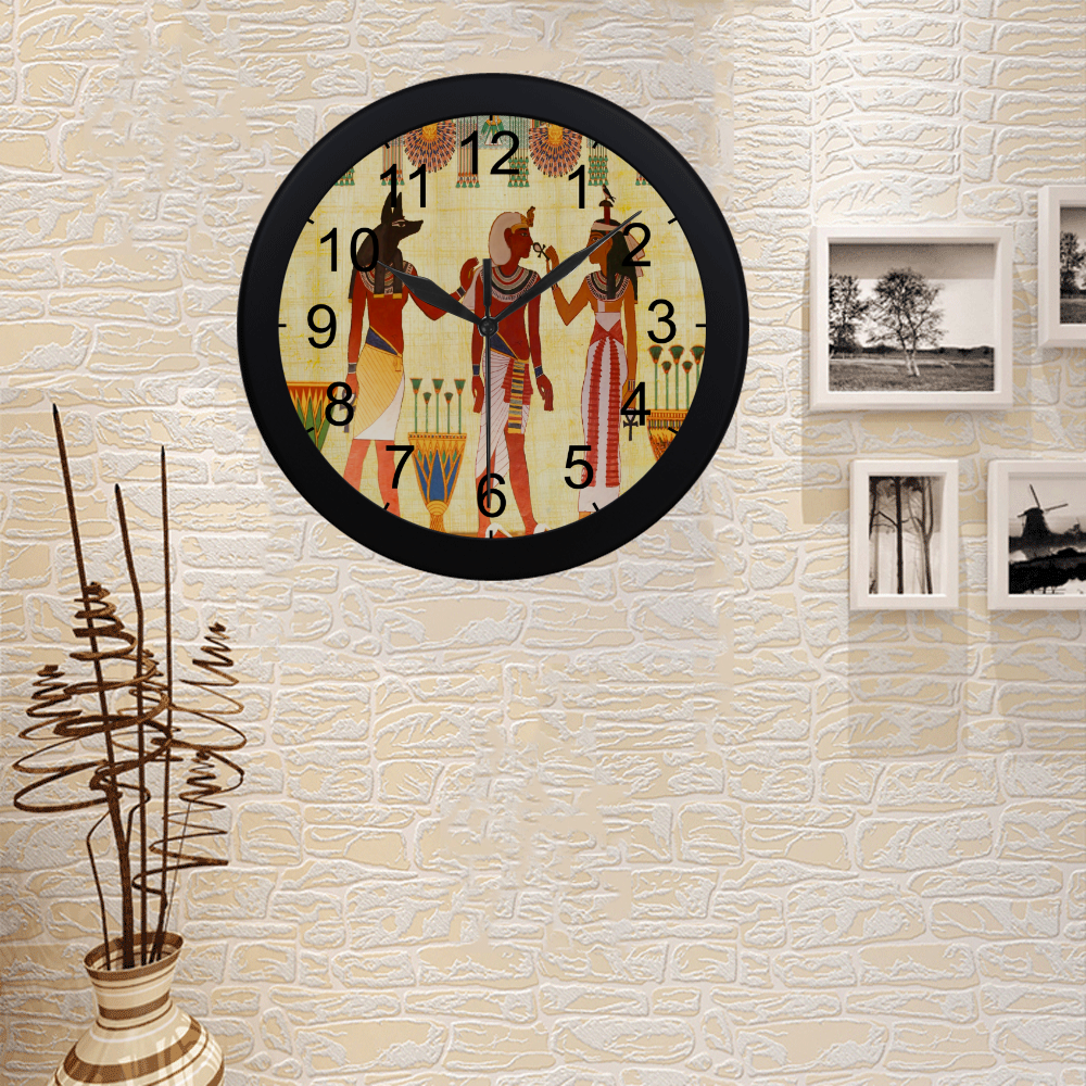 Egyptian Vogue Circular Plastic Wall clock