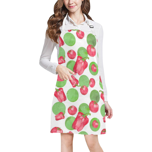 Fairlings Delights Veggie Collection- Peppers and Tomatos 53086 All Over Print Apron