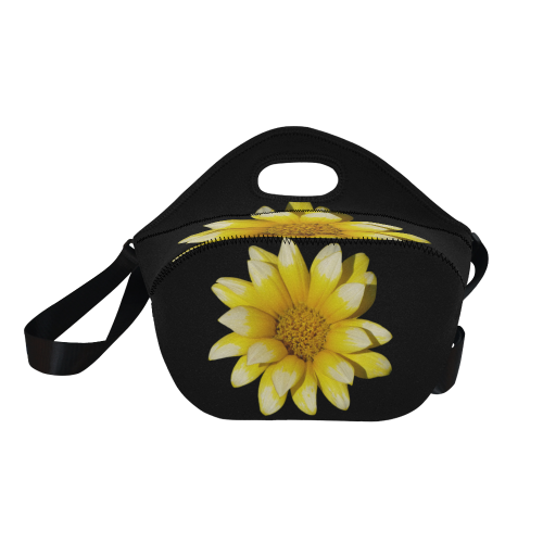 Yellow Flower, floral photography Neoprene Lunch Bag/Large (Model 1669)