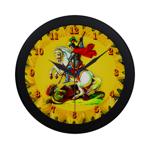 Saint George Circular Plastic Wall clock