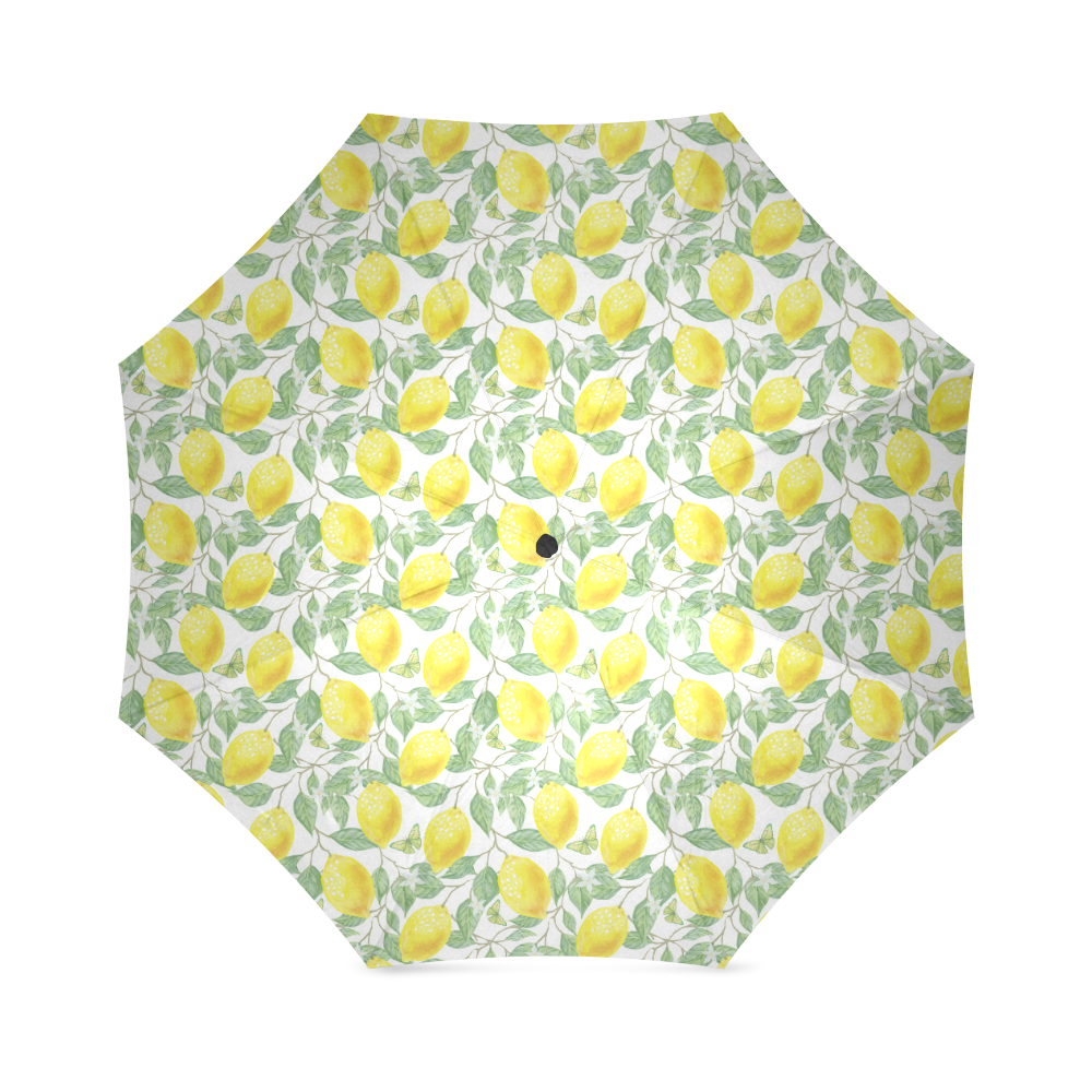 Lemons And Butterfly Foldable Umbrella (Model U01)