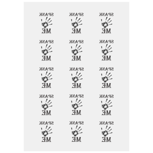 Spank Me Personalized Temporary Tattoo (15 Pieces)