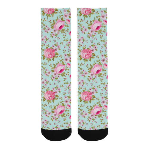 Peony Pattern Trouser Socks