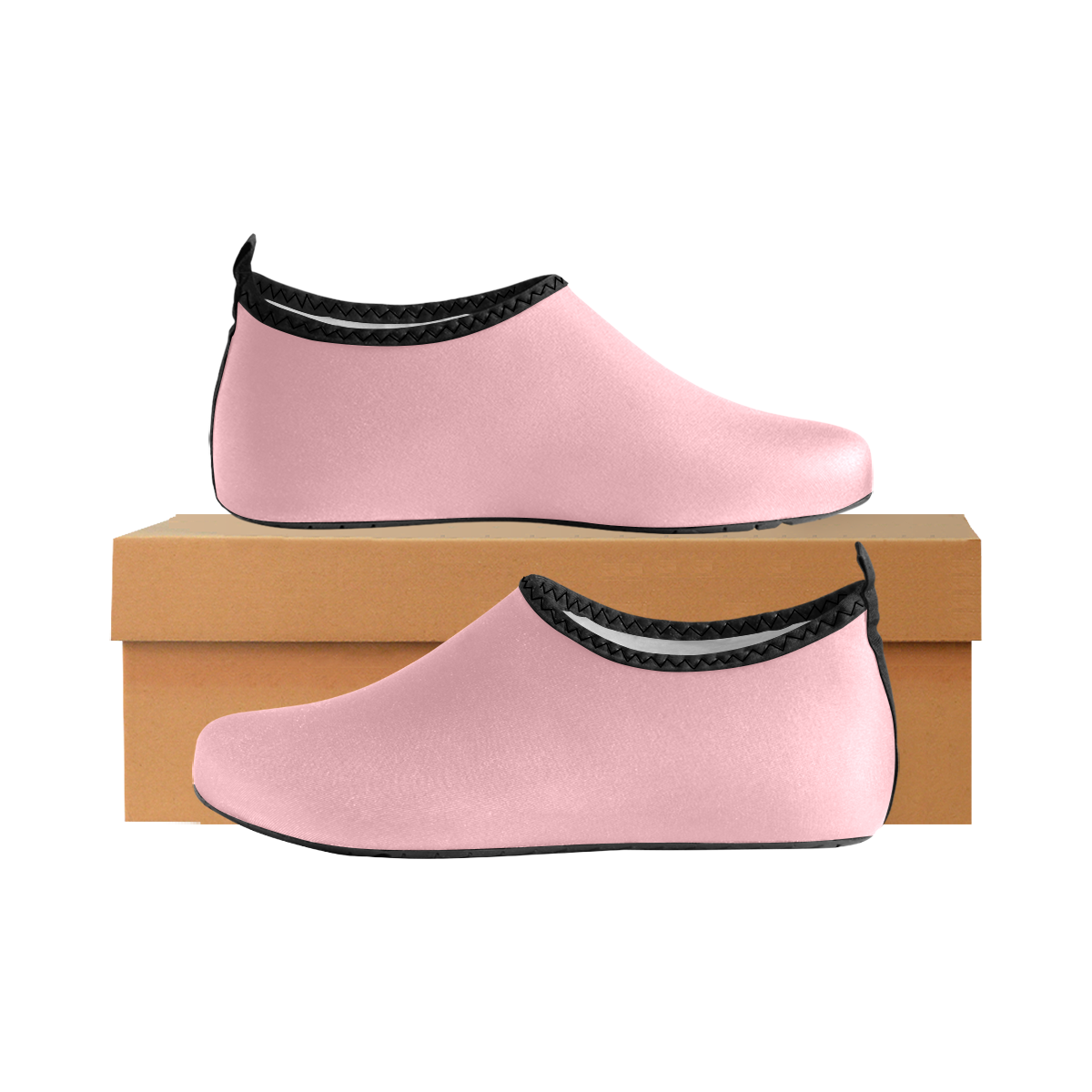 color light pink Men's Slip-On Water Shoes (Model 056)