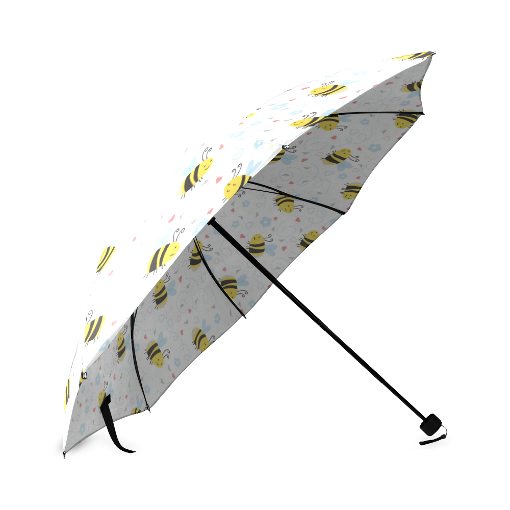 Cute Bee Pattern Foldable Umbrella (Model U01)