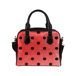 Ladybug Polka Dots Shoulder Handbag (Model 1634)