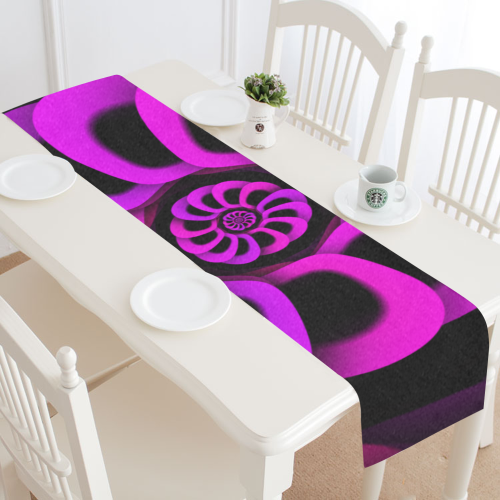 Pink rose Table Runner 14x72 inch