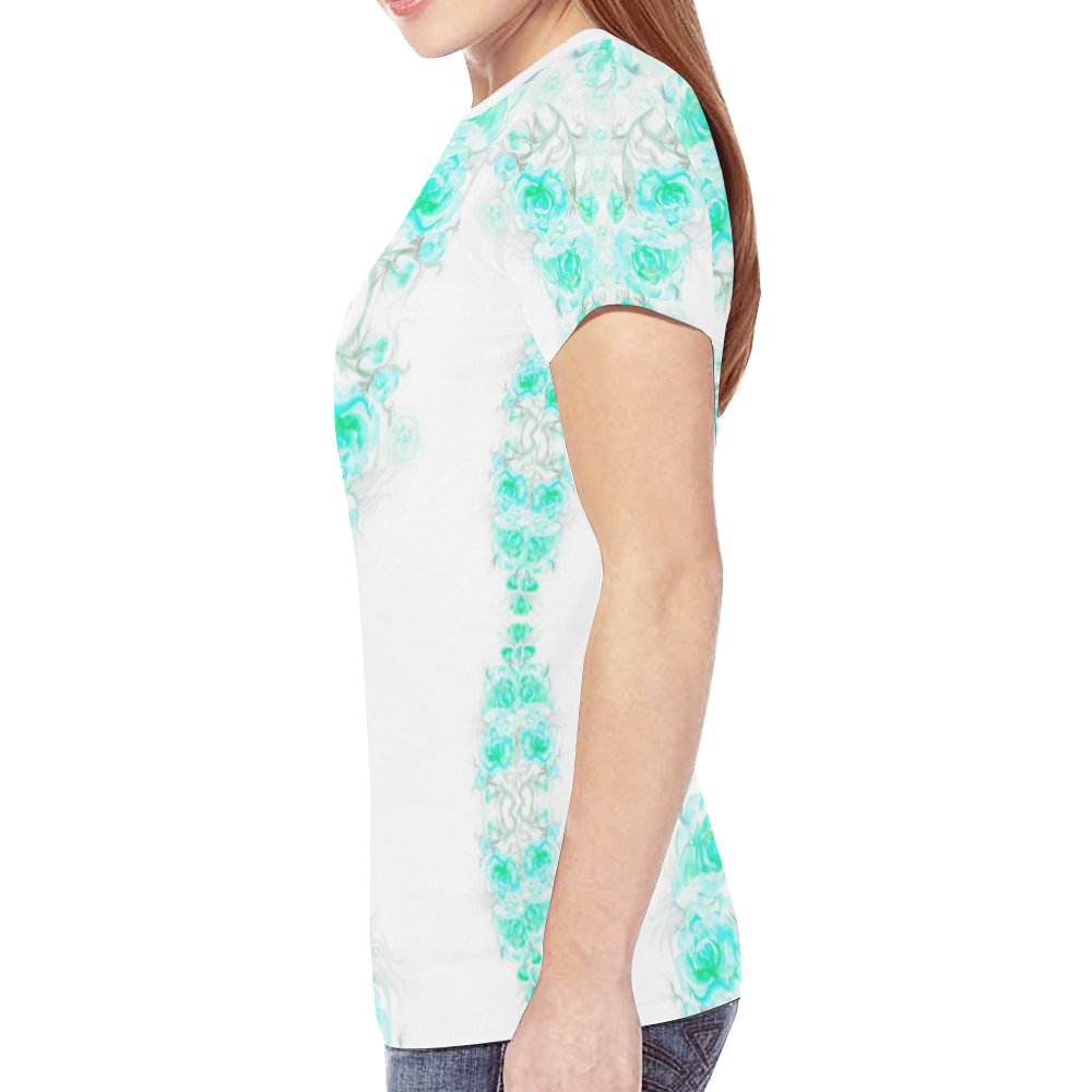 flower harmony 8 New All Over Print T-shirt for Women (Model T45)