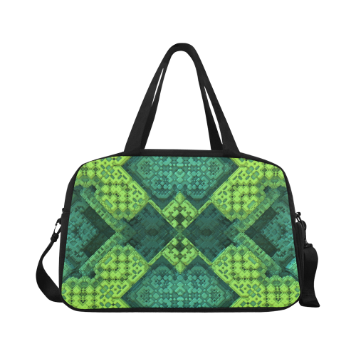 Green Theme 3D Mosaic Fitness Handbag (Model 1671)