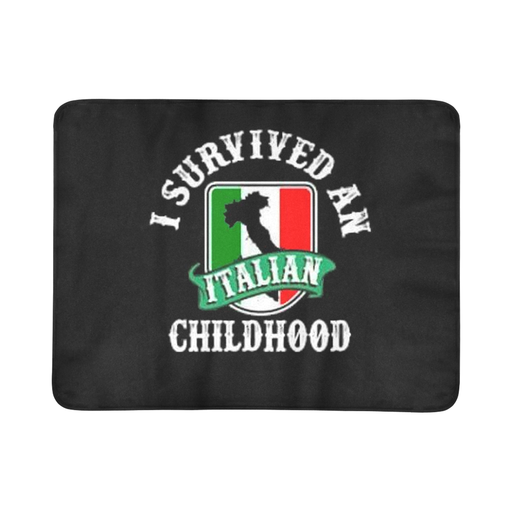 I Survived An Italian Childhood Beach Mat 78"x 60"