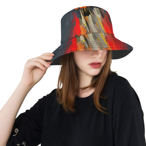 Klecks Popart" by Nico Bielow All Over Print Bucket Hat