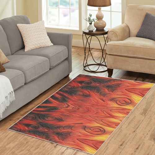 Put your Feet in Hell. Area Rug 5'x3'3''