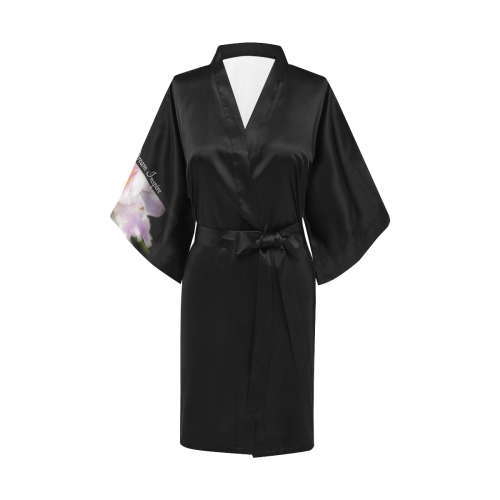 Black: Ruffled Peony #LoveDreamInspireCo Kimono Robe