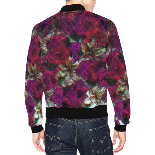 floral Rider All Over Print Bomber Jacket for Men (Model H19)