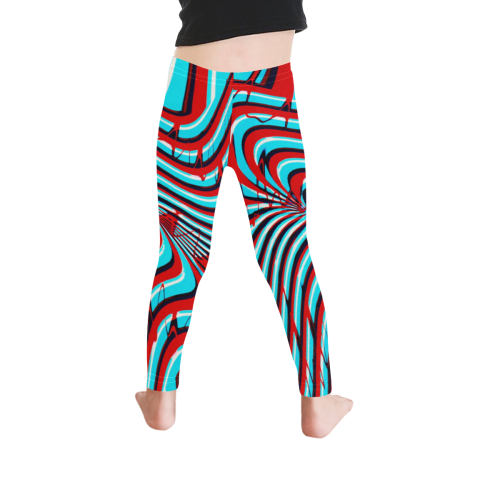 Retro Psychedelia Kid's Ankle Length Leggings (Model L06)