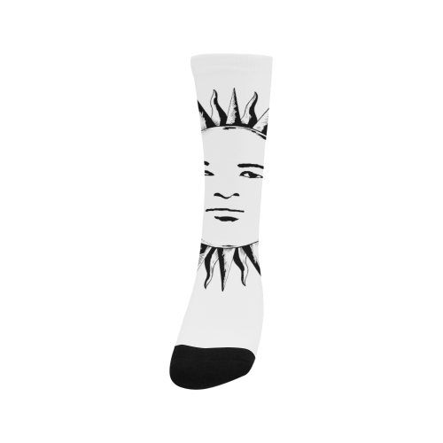 GOD Men Socks White & Black Men's Custom Socks