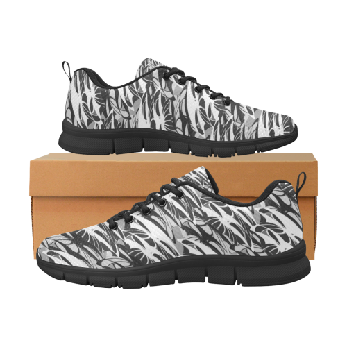 Alien Troops - Black & White (Black) Women's Breathable Running Shoes/Large (Model 055)