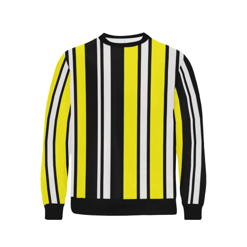 by stripes Men's Rib Cuff Crew Neck Sweatshirt (Model H34)