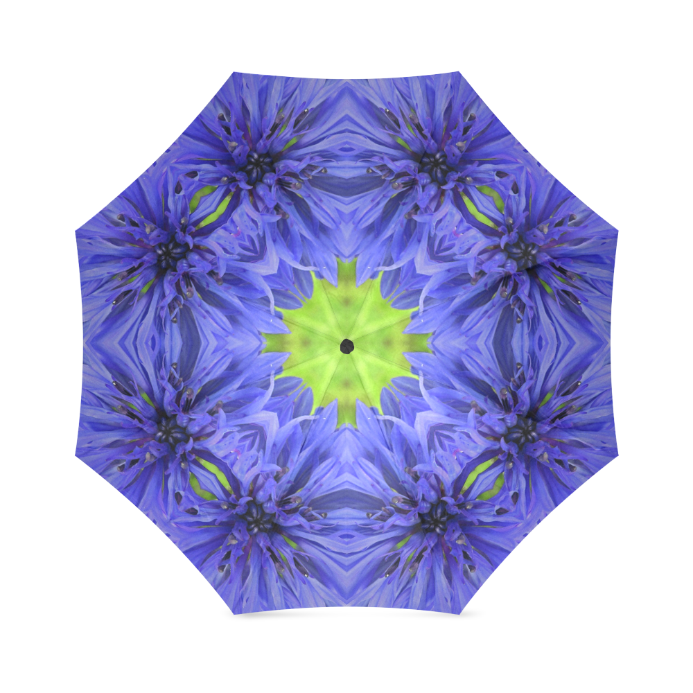 Cornflower caleidoscope photo print Foldable Umbrella (Model U01)