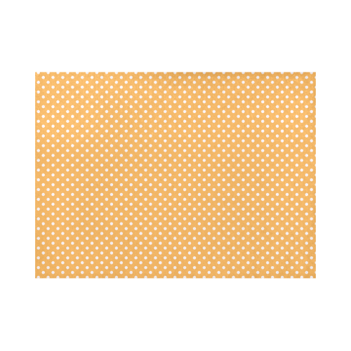 Yellow orange polka dots Placemat 14’’ x 19’’ (Set of 4)