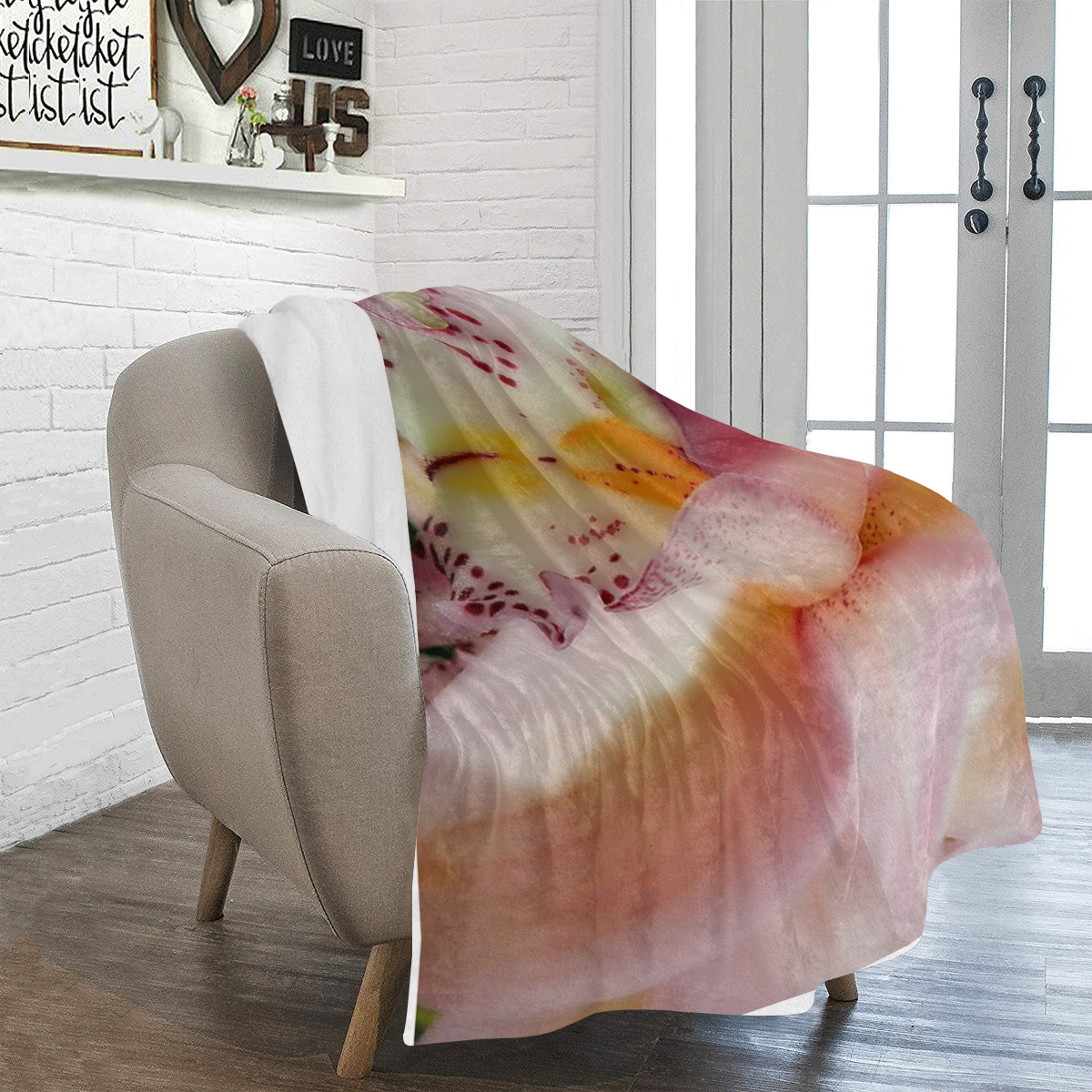 pink orchid Ultra-Soft Micro Fleece Blanket 43''x56''