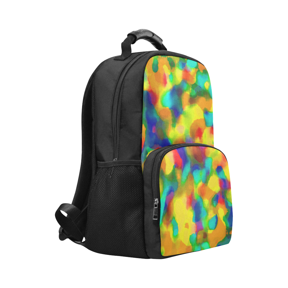 Colorful watercolors texture Unisex Laptop Backpack (Model 1663)