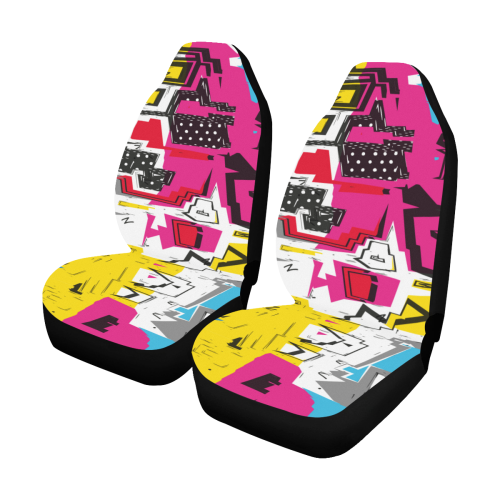 Distorted shapes Car Seat Covers (Set of 2)