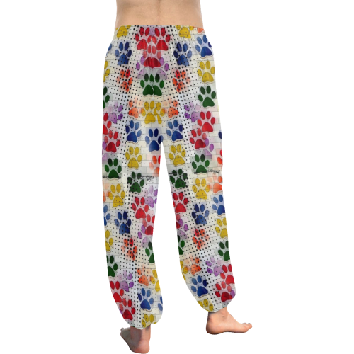 Paws Popart by Nico Bielow Women's All Over Print Harem Pants (Model L18)