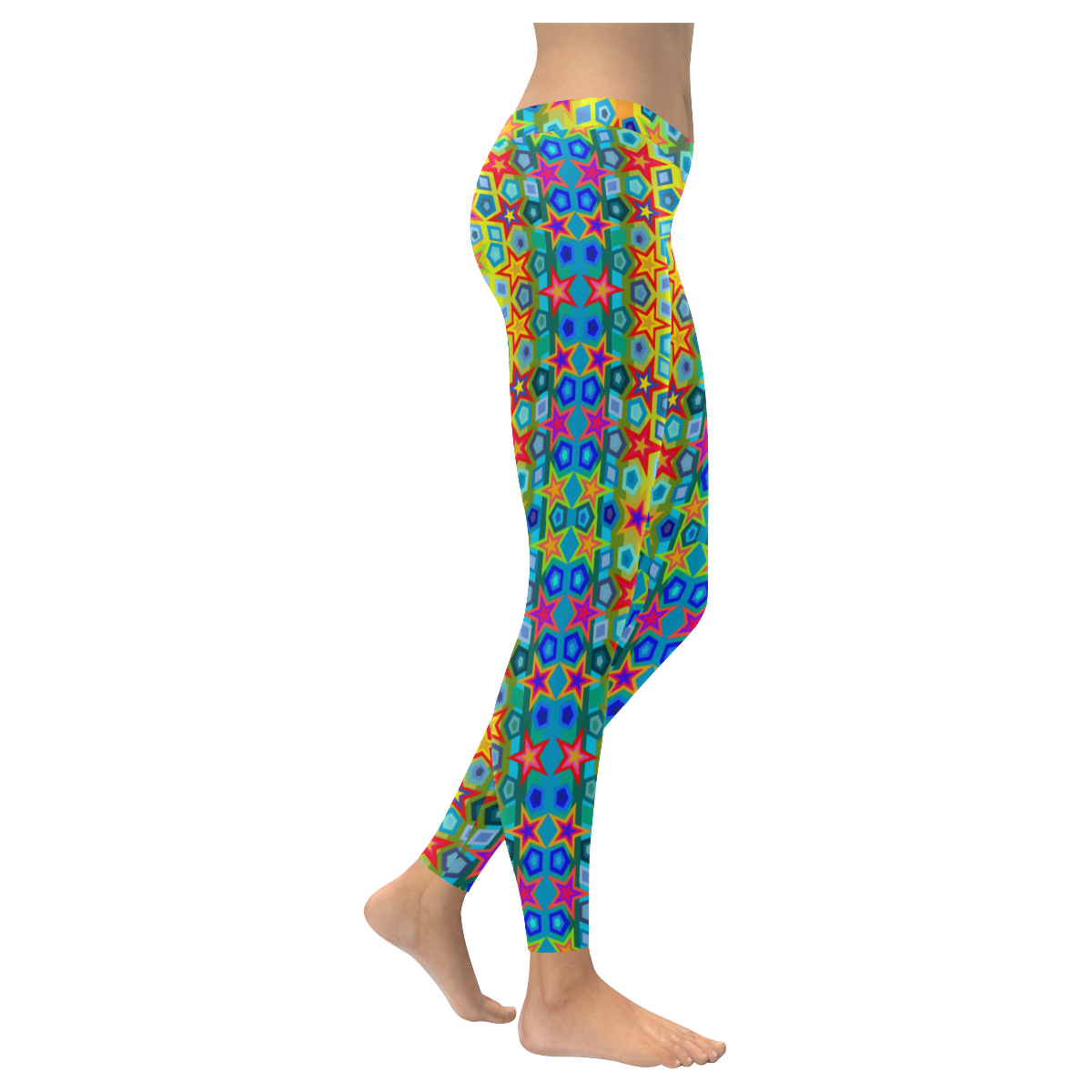 star gworgwous Women's Low Rise Leggings (Invisible Stitch) (Model L05)