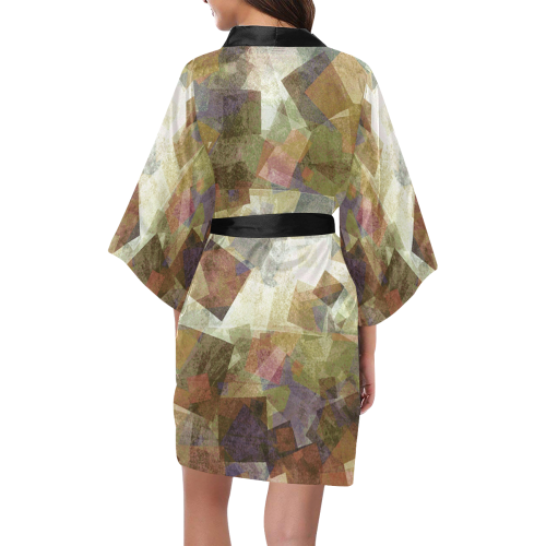 abstract squares Kimono Robe