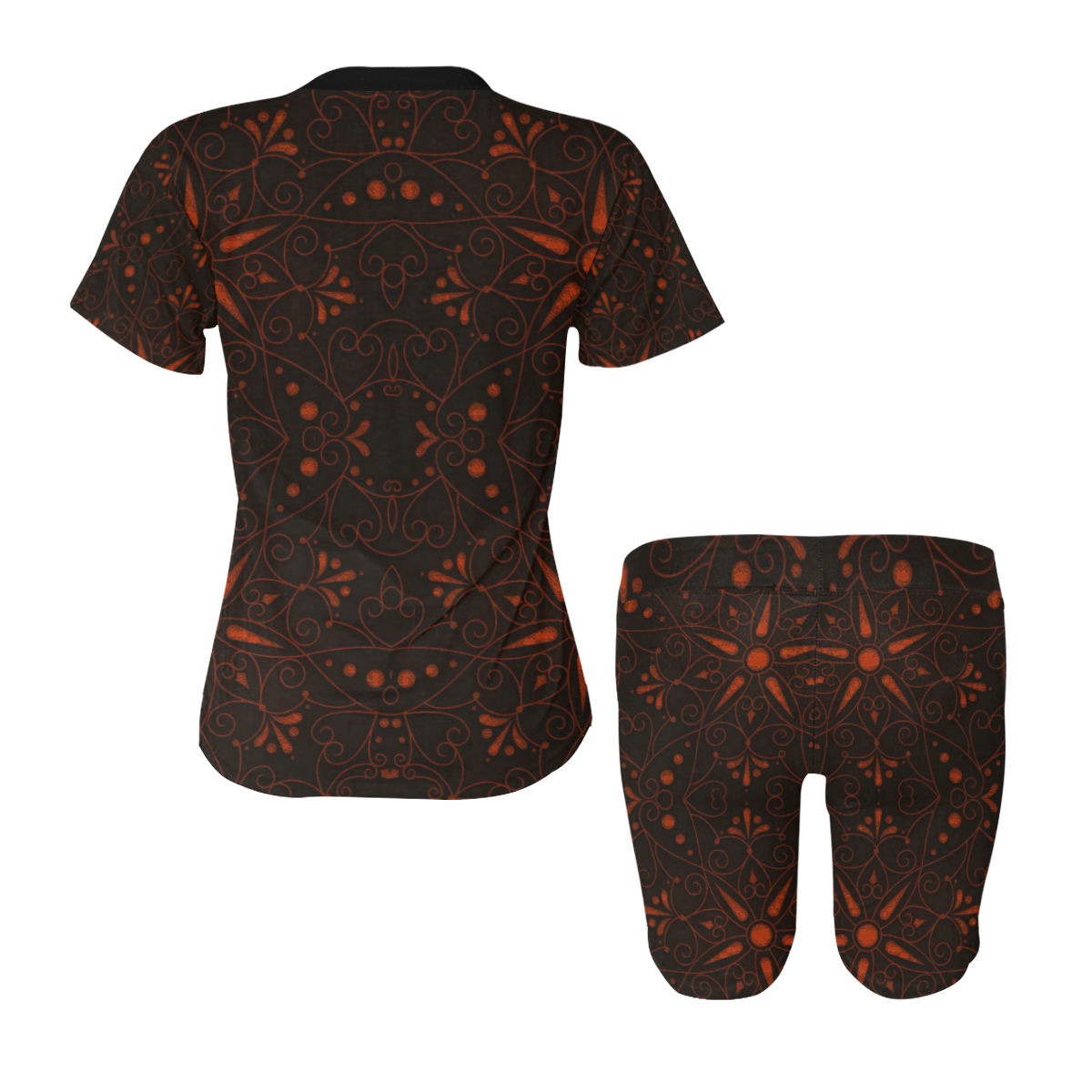 majestic pattern A by JamColors Women's Short Yoga Set