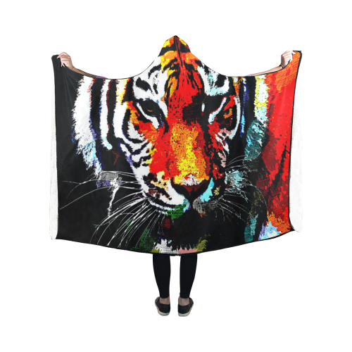 TIGER 12 Hooded Blanket 50''x40''