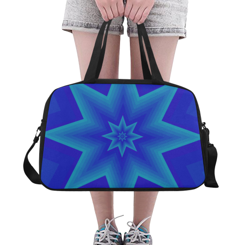 Royal blue mystic star Fitness Handbag (Model 1671)