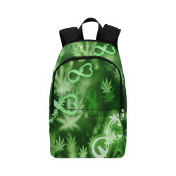 INFINITY GREEN COSMOS Fabric Backpack for Adult (Model 1659)