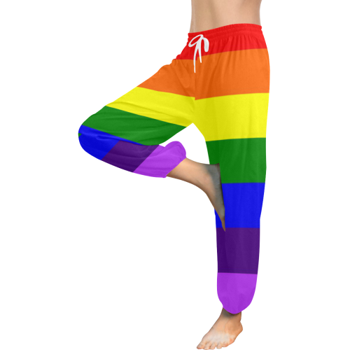 Rainbow Flag (Gay Pride - LGBTQIA+) Women's All Over Print Harem Pants (Model L18)