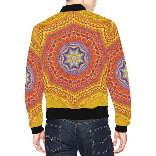 Face to Face All Over Print Bomber Jacket for Men (Model H19)